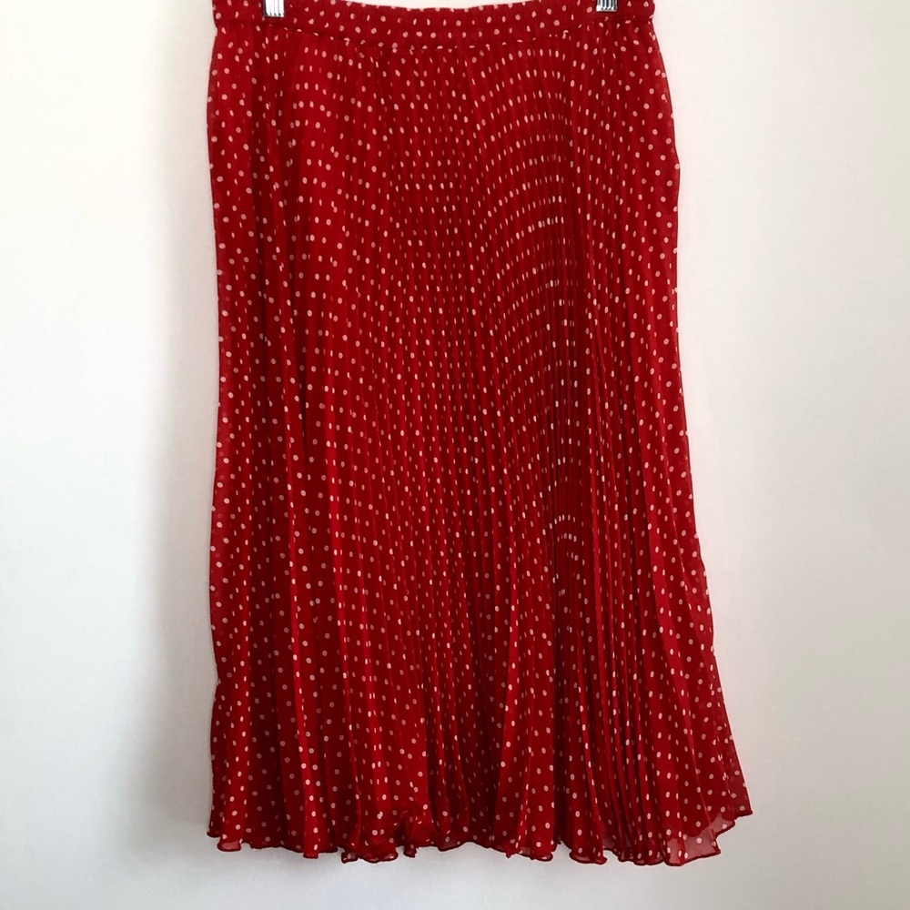 Polkadot Pleated Skirt